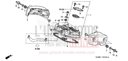 COUVERCLE DE CULASSE ARRIERE VT125C6 de 2006